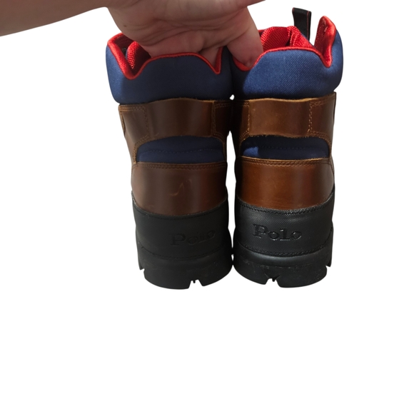 Polo Ralph Lauren Brown and Navy Men's Boots - Picture 5 of 7